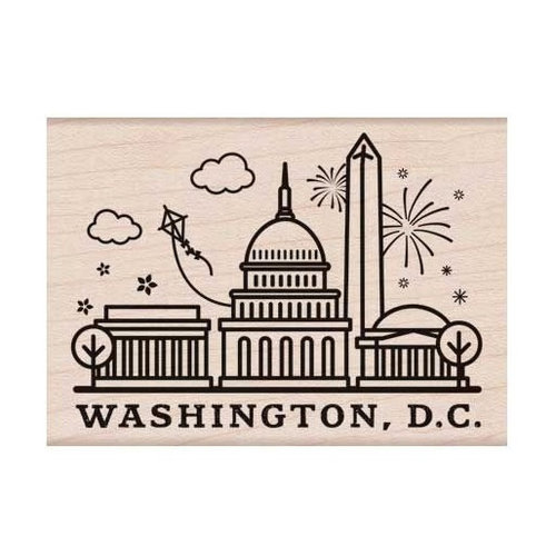Hero Arts - Destination Collection - Woodblock - Wood Mounted Stamps - Washington, DC