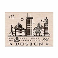 Hero Arts - Destination Collection - Woodblock - Wood Mounted Stamps - Boston
