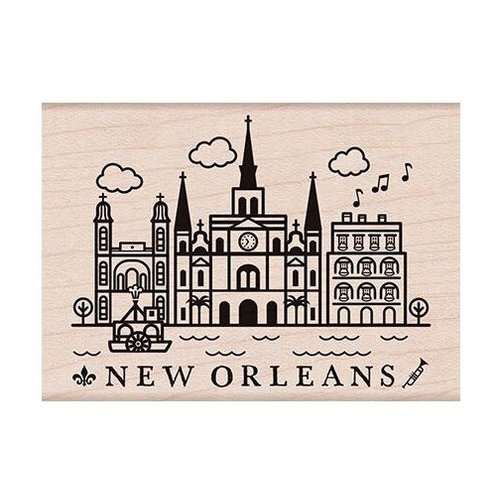 Hero Arts - Destination Collection - Destination - Wood Mounted Stamps - New Orleans