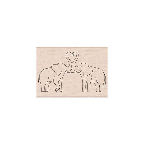Hero Arts - Woodblock - Wood Mounted Stamps - Elephant Pair