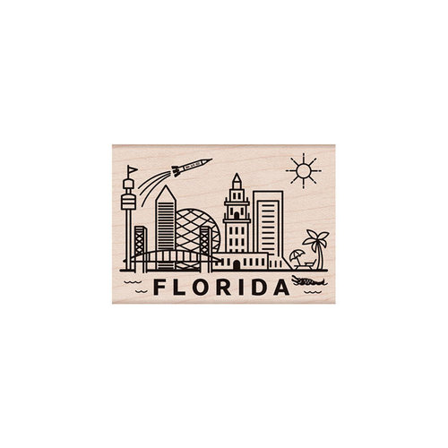 Hero Arts - Woodblock - Wood Mounted Stamps - Destination Florida