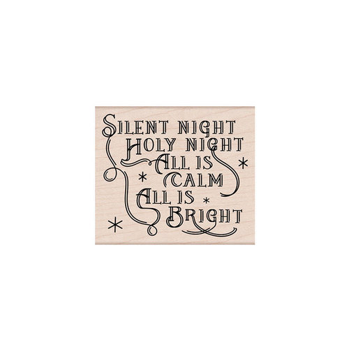 Hero Arts- Season of Wonder Collection - Christmas - Woodblock - Wood Mounted Stamps - Silent Night Message