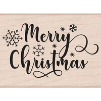 Hero Arts - Woodblock - Wood Mounted Stamps - Merry Christmas Snowflakes