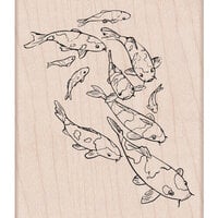 Hero Arts - Woodblock Stamps - Group Of Koi