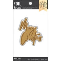 Hero Arts - Foil and Cut - Hot Foil Plate and Die Set - Merry Christmas