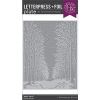 Hero Arts - Letterpress and Foil Plate - Snowy Night