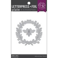 Hero Arts - Letterpress And Foil Plate - Antique Bee