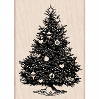 Hero Arts - Woodblock - Christmas - Wood Mounted Stamps - Traditional Christmas Tree