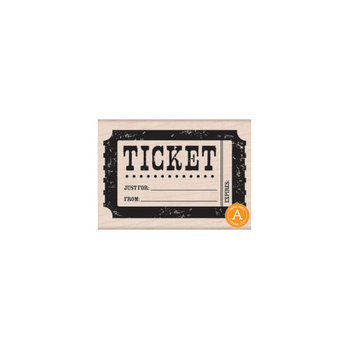 Hero Arts - Woodblock - Wood Mounted Stamps - Ticket