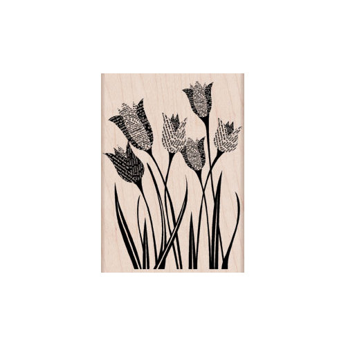 Hero Arts - Woodblock - Wood Mounted Stamps - Newspaper Tulip
