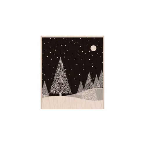 Hero Arts - Woodblock - Christmas - Wood Mounted Stamps - Winter Moon