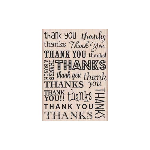 Hero Arts - Woodblock - Wood Mounted Stamps - Thank You and Thanks