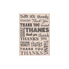 Hero Arts - Woodblock - Wood Mounted Stamps - Thank You and Thanks