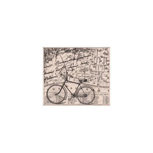 Hero Arts - Woodblock - Wood Mounted Stamps - Bicycle Collage