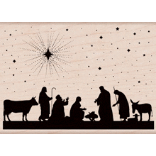 Hero Arts - Woodblock - Christmas - Wood Mounted Stamps - Nativity