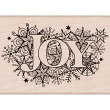 Hero Arts - Woodblock - Christmas - Wood Mounted Stamps - Joy Burst