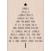 Hero Arts - Woodblock - Christmas - Wood Mounted Stamps - Jingle all the Way