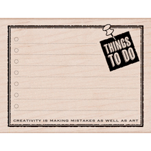 Hero Arts - Woodblock - Wood Mounted Stamps - Things to Do