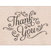 Hero Arts - Wood Block - Wood Mounted Stamp - Thank You With Flourishes