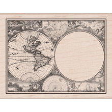 Hero Arts - Wood Block - Wood Mounted Stamp - Map Card