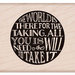 Hero Arts - Wood Block - Wood Mounted Stamp - World for Taking