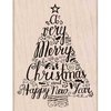 Hero Arts - Woodblock - Christmas - Wood Mounted Stamps - Merry Christmas Tree