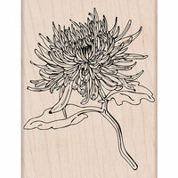 Hero Arts - Spring Collection - Woodblock - Wood Mounted Stamps - Mum Flower