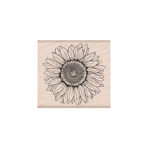 Hero Arts- Season of Wonder Collection - Woodblock - Wood Mounted Stamps - Hero Florals Sunflower