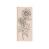 Hero Arts- Season of Wonder Collection - Woodblock - Wood Mounted Stamps - Hero Florals Sunflower Stem