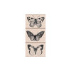 Hero Arts - Woodblock - Wood Mounted Stamps - Three Artistic Butterflies