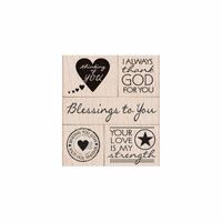 Hero Arts - Operation Write Home - Woodblock - Wood Mounted Stamps - Blessing To You