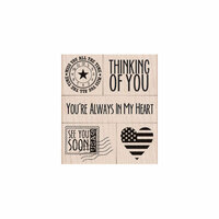 Hero Arts - Operation Write Home - Woodblock - Wood Mounted Stamps - You're Always In My Heart