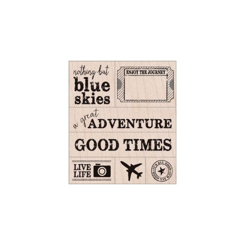 Hero Arts - Stamp Your Story Collection - Woodblock - Wood Mounted Stamps - A Great Adventure