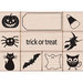 Hero Arts - Woodblock - Halloween - Wood Mounted Stamps - Trick or Treat Stamp Set