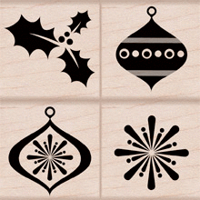 Hero Arts - Woodblock - Wood Mounted Stamps - Christmas Decorations