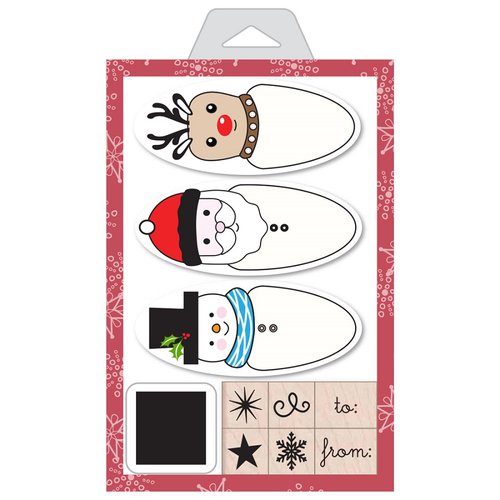 Hero Arts - Christmas - Wood Mounted Stamps and Tags - Christmas Friends