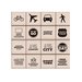 Hero Arts - Kelly Purkey Collection - Woodblock - Wood Mounted Stamps - Travel Day