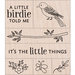 Hero Arts - Critters Collection - Woodblock - Wood Mounted Stamps - A Little Birdie