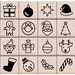 Hero Arts - Christmas - Woodblock - Wood Mounted Stamps - Holiday Icons