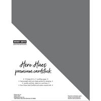 Hero Arts - Hero Hues - Premium Cardstock - 8.5 x 11 - Charcoal - 10 Pack