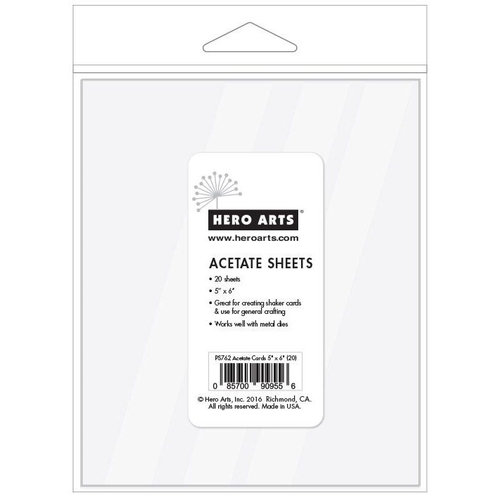 Hero Arts 5x6 inch Acetate Sheets - 20 pk