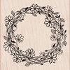 Hero Arts - Woodblock - Wood Mounted Stamps - Flower Wreath