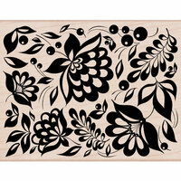 Hero Arts - Woodblock - Wood Mounted Stamps - Large Floral Background