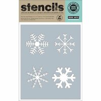 Hero Arts - Christmas - Stencils - Four Snowflakes