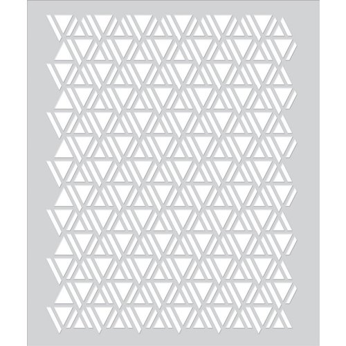 Hero Arts - BasicGrey - Second City Collection - Stencils - Triangle Pattern