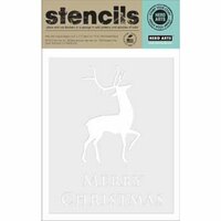 Hero Arts - Christmas - Stencils - Merry Christmas Reindeer