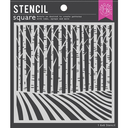 Hero Arts - Stencils - Birch Trees