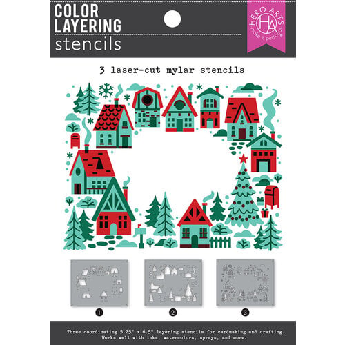 Hero Arts - Stencil - Color Layering O Christmas Tree Stencils