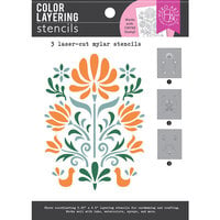 Hero Arts - Color Layering Stencils - Folk Art