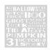 Hero Arts - Stencils - Halloween Words